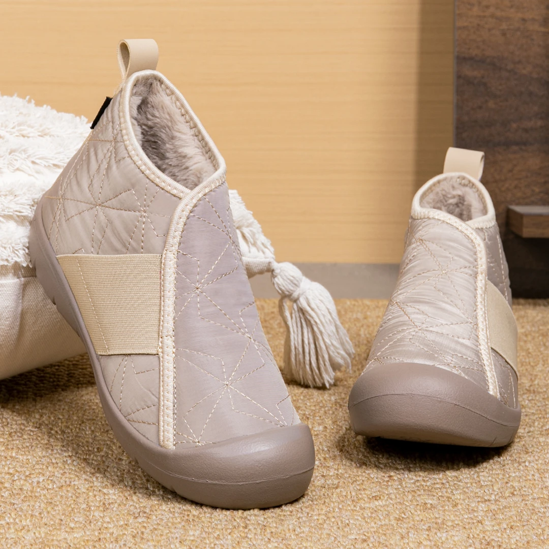 厚底雪地靴女2024新款冬季加绒时尚加厚短靴防水防滑保暖棉鞋