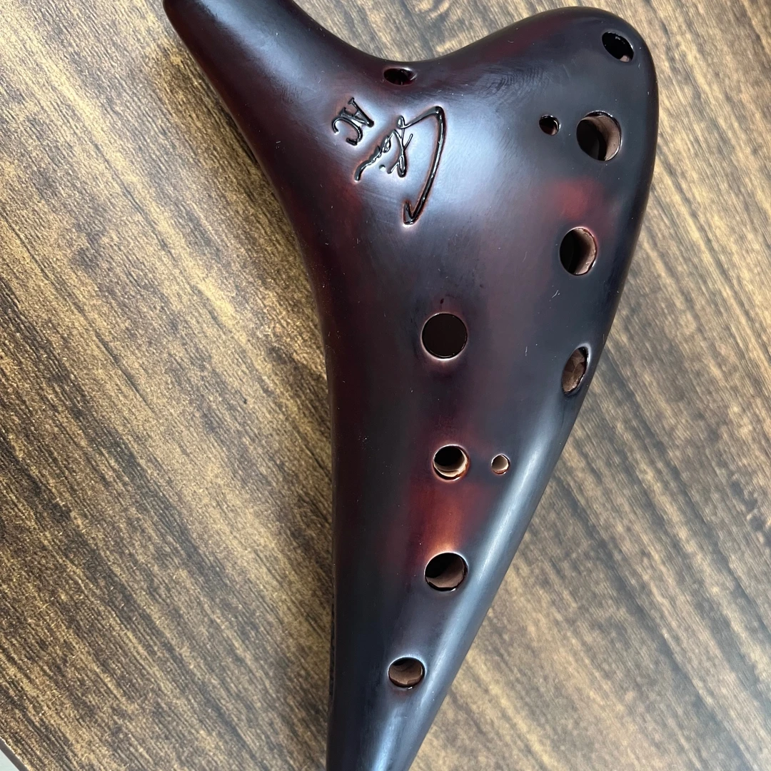 风雅陶笛12AC中音C调熏烧款