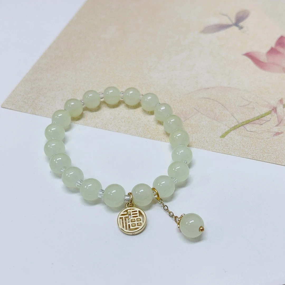 玻璃手链 琉璃DIY创意手串珠子散珠（2.13）手工民族风清新时尚