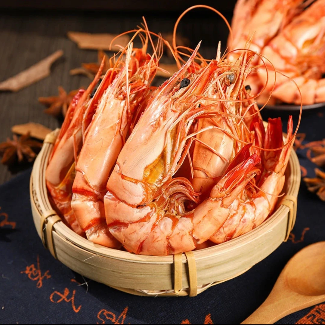 【呷好镇哥】经典虾 海捕九节虾干即食海鲜零食斑节对虾冷冻保存