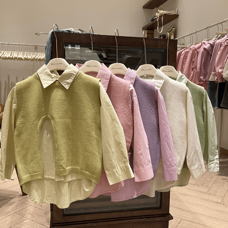 郝叔童品HQ4130儿童两件套春秋新款小女孩时髦百搭上衣洋气童装