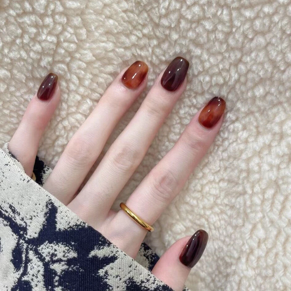 【ES1088】半固化凝胶uv半烤美甲贴指甲贴片照灯变硬穿戴甲穿戴式