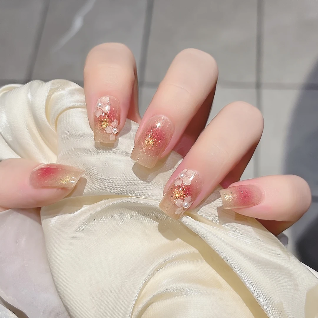 【ES906】半固化凝胶uv半烤美甲贴指甲贴片照灯变硬穿戴甲穿戴式