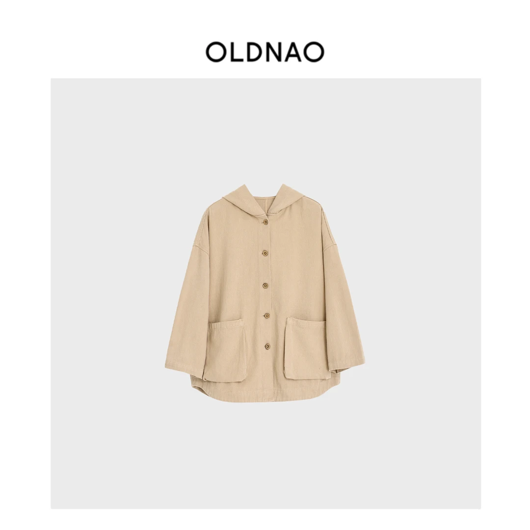 【OLDNAO】品牌订单线汉麻大口袋慵懒连帽外套-722Z