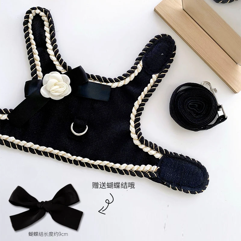 猫绳子狗狗衣服带牵引绳背心式小型犬宠物胸背带比熊狗绳遛狗网红