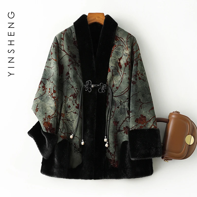 2025冬季新款 宽松 双面穿貂绒皮毛一体大衣女外套