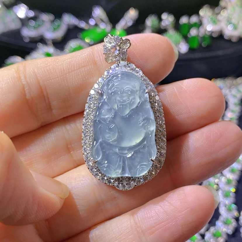 【闪购商品】翡翠挂件合金天然翡翠