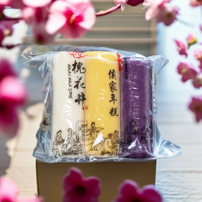 槐花井侯家三色年糕条装紫薯南瓜水磨年糕芋圆甜点火锅年糕5斤