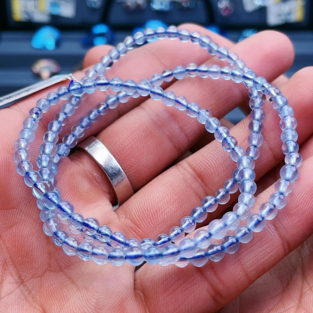 【闪购商品】海蓝宝石戒圈银S925镶嵌