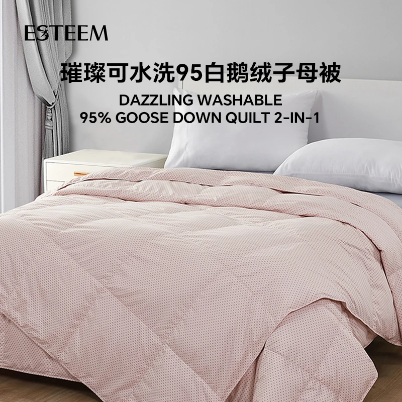 ESTEEM/宜庭璀璨可水洗鹅绒被两件套