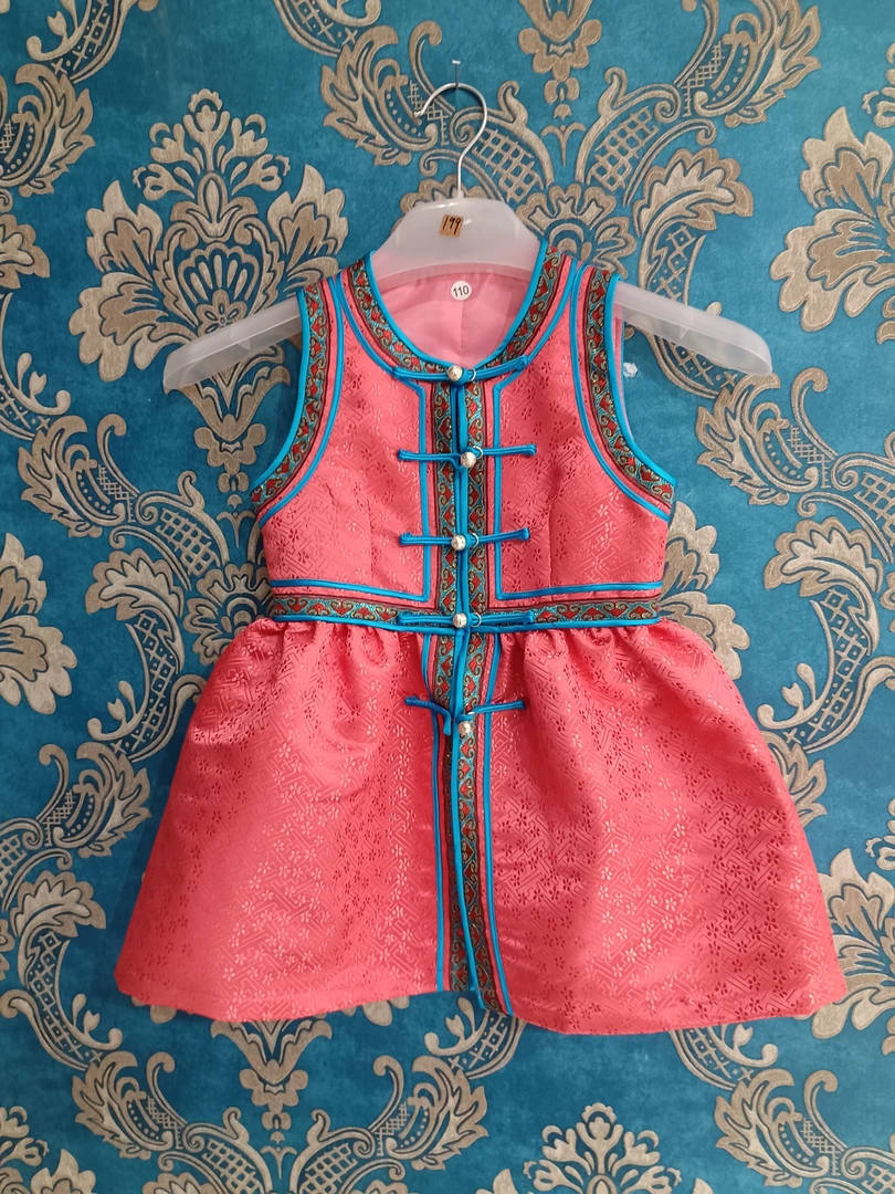 【海妮家】纯手工儿童马甲裙 蒙古族风格 撞色 可爱 宴会 公主裙