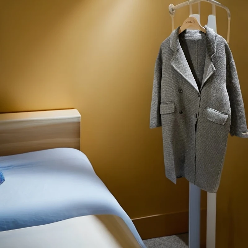 【NANA】秋冬款设计师大衣双面呢气质百搭女士D808