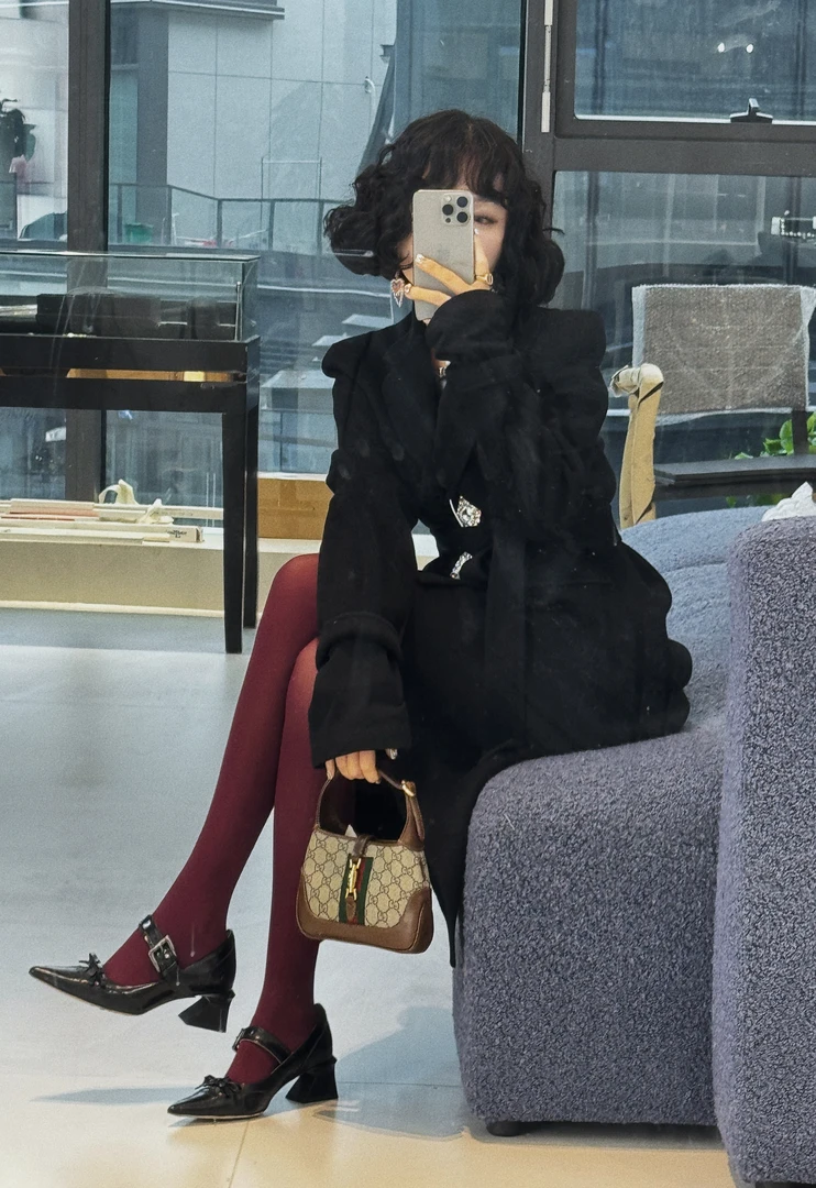 【NANA】秋冬款设计师双面毛绒大衣呢气质百搭女士P892