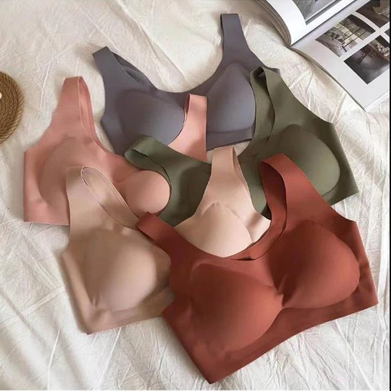 T601-T800高货内衣文胸舒适无痕内衣女无钢圈上托收副乳运动胸罩