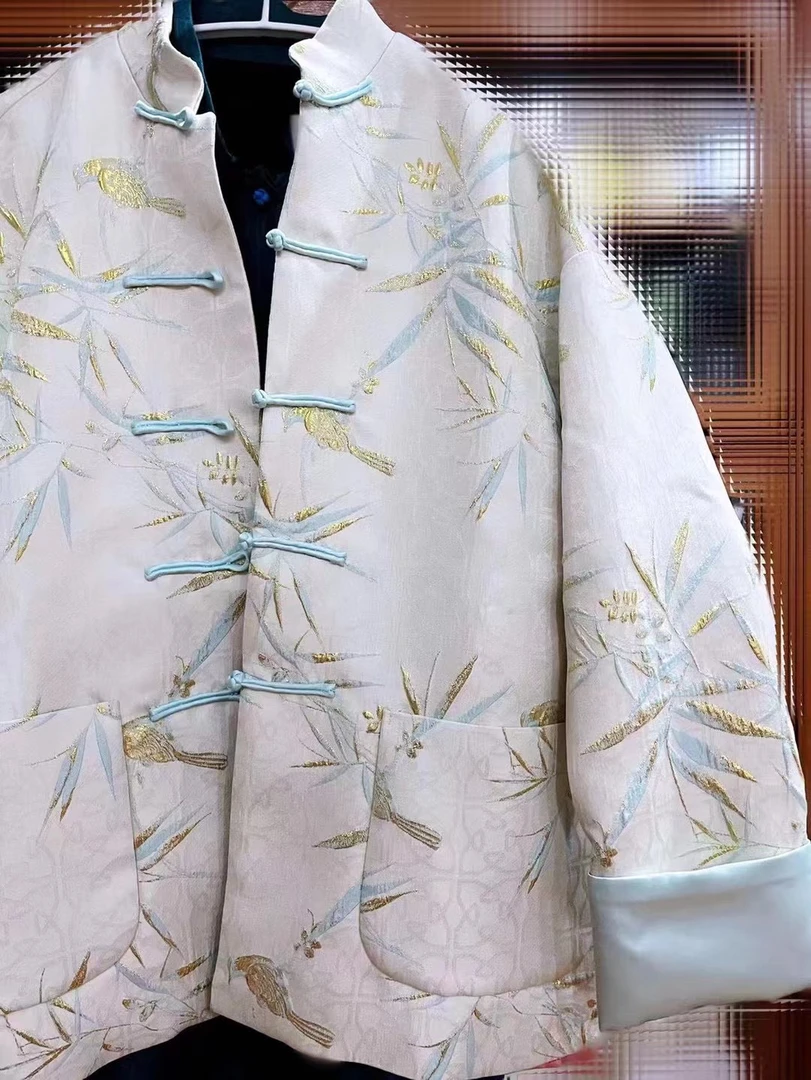 山岚色彩 中式唐装 穿林打叶（可加棉）