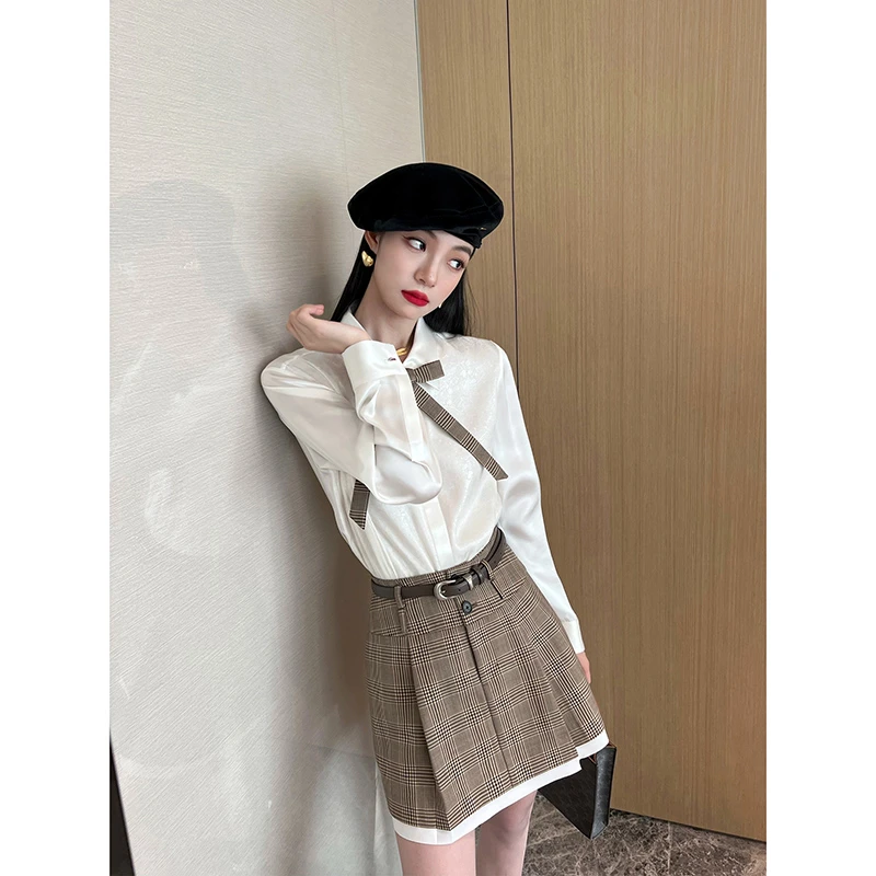 NancyCavally 专柜款重磅5A级 16MM素皱缎 轻盈0压感暗闪真丝衬衫