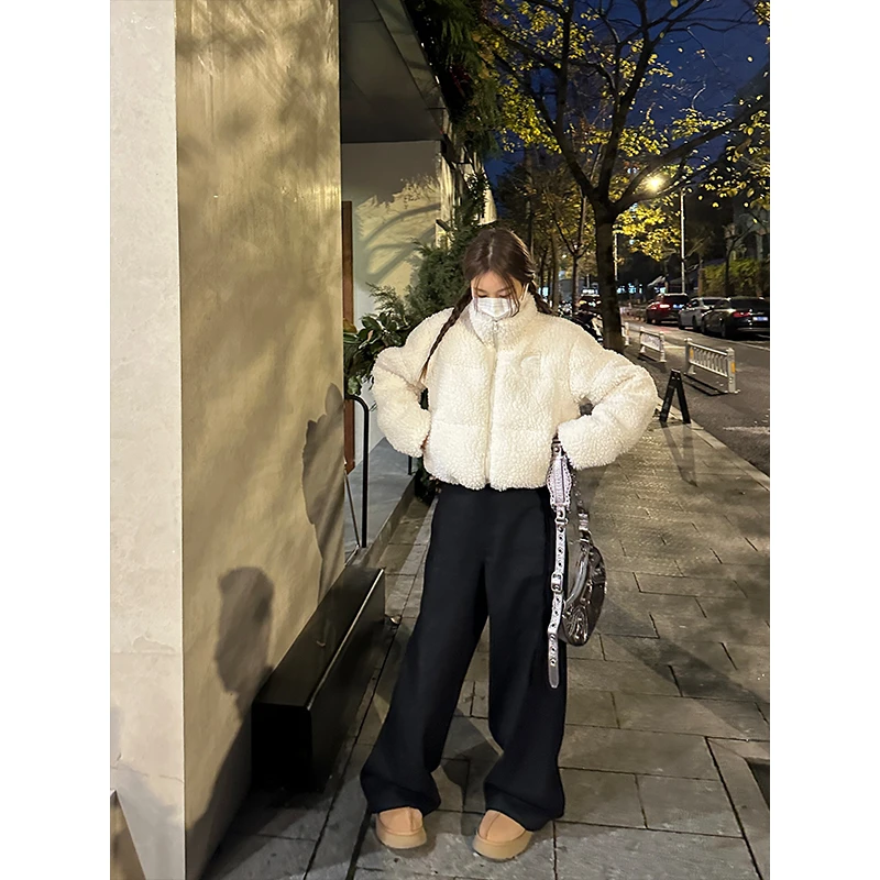 DYANGJUN 【12月27号 10:00AM 羽绒服】羊羔毛短款百搭羽绒服