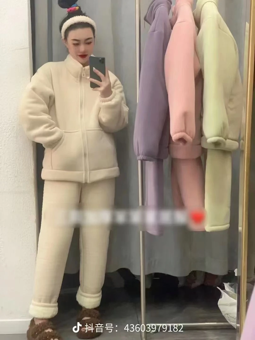 可穿一冬天的三层加厚家居服，