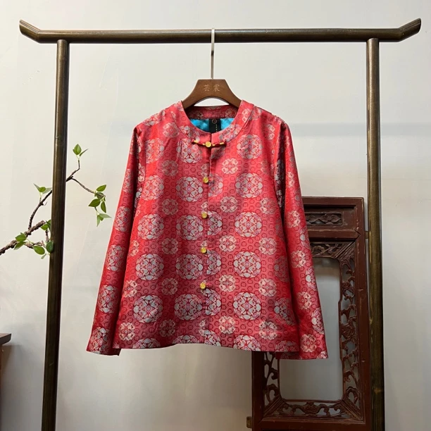 【柿柿如意】新中式宋锦外套W50065