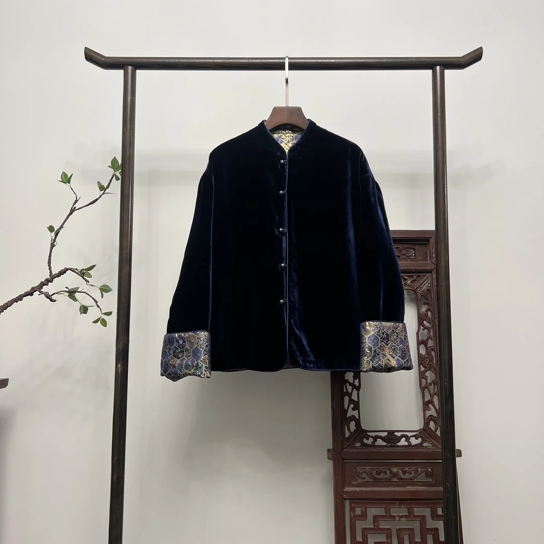 【金碧瓷韵】新中式双面穿桑蚕丝四季款外套W50146