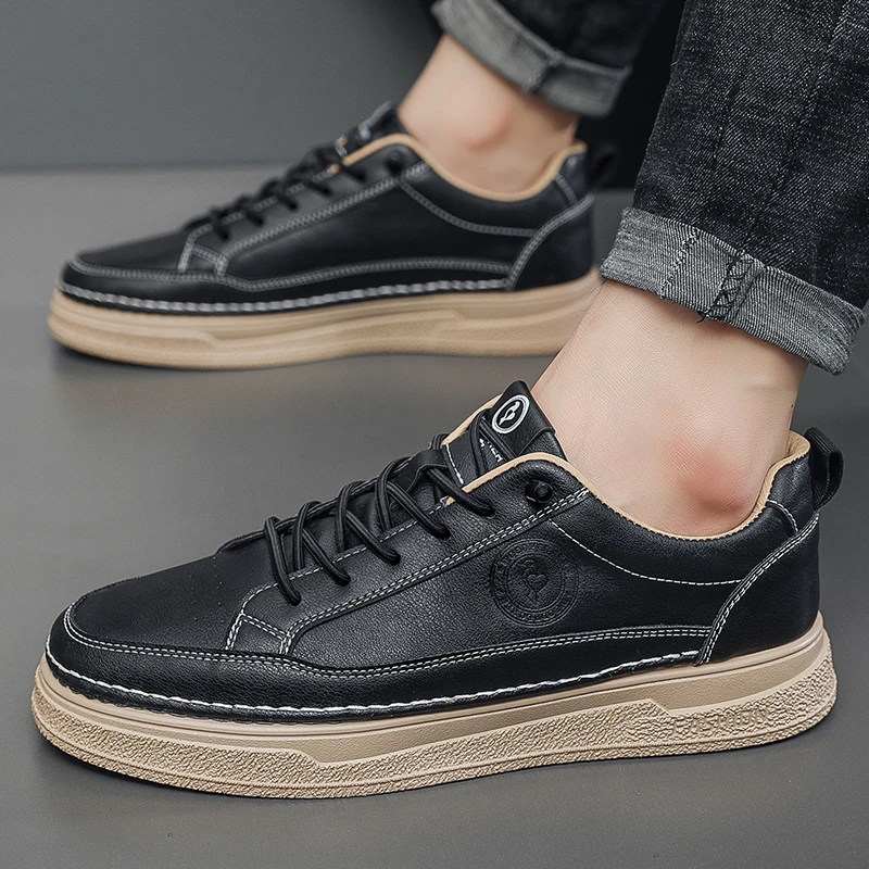 啄木鸟2025年男士运动休闲鞋百搭低帮潮鞋四季韩版潮流透气板鞋