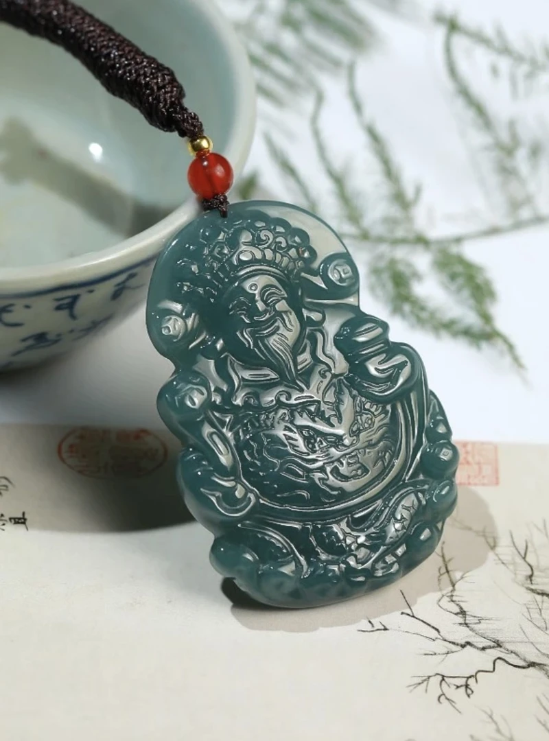 天然翡翠A货财神