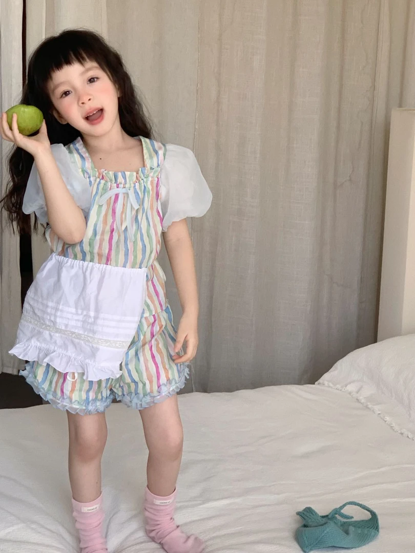 （101-150）瑾小一儿童夏季百搭时尚套装女宝连衣裙韩版上衣