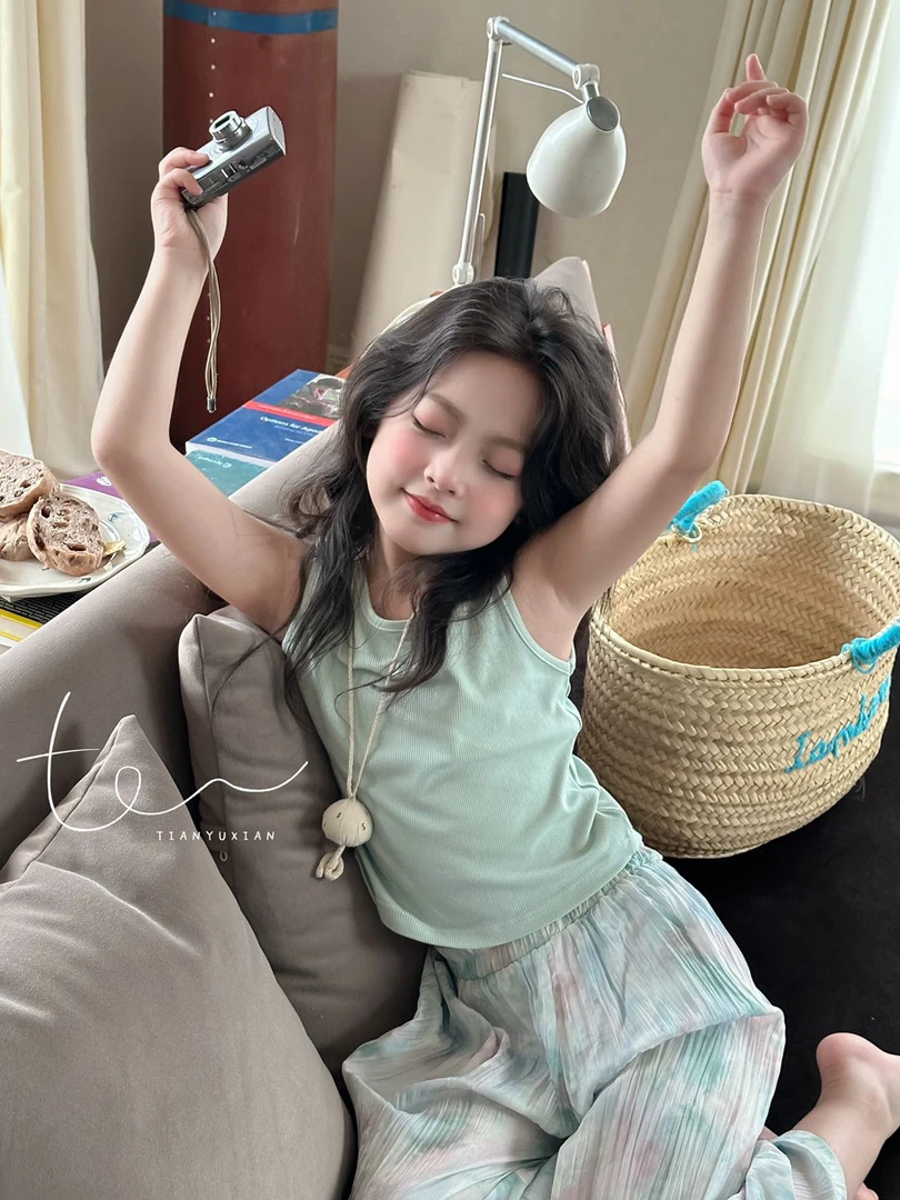 （201-250）瑾小一中大儿童夏季百搭时尚套装女宝连衣裙韩版上衣