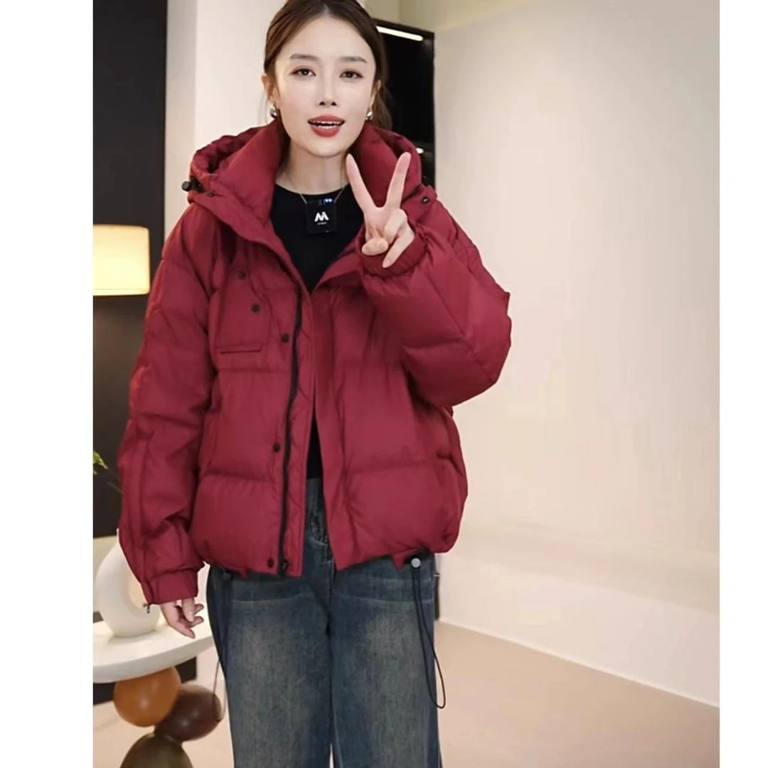 琳烨 冬新款立领女加厚宽松韩版短外套