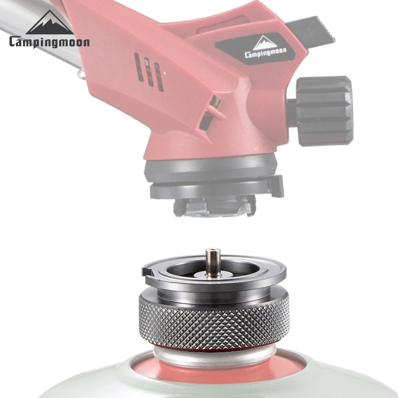 CAMPINGMOON柯曼Z13长气转用高山气转接头扁气罐户外野营炉具配件