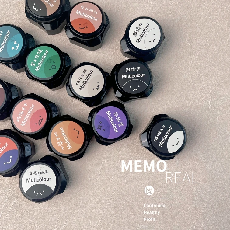 MUTICOLOUR新款彩绘胶套装色光疗胶甲油胶彩色罐装小套流行色单色