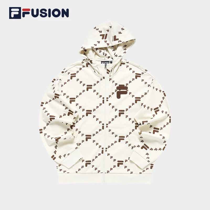 FILA FUSION连帽外套男女秋季新款休闲时尚经典上衣T11U316501F