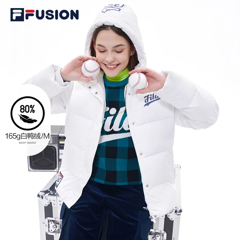 FILA FUSION 斐乐短款潮牌羽绒服休闲冬季新款羽绒服T11W042913