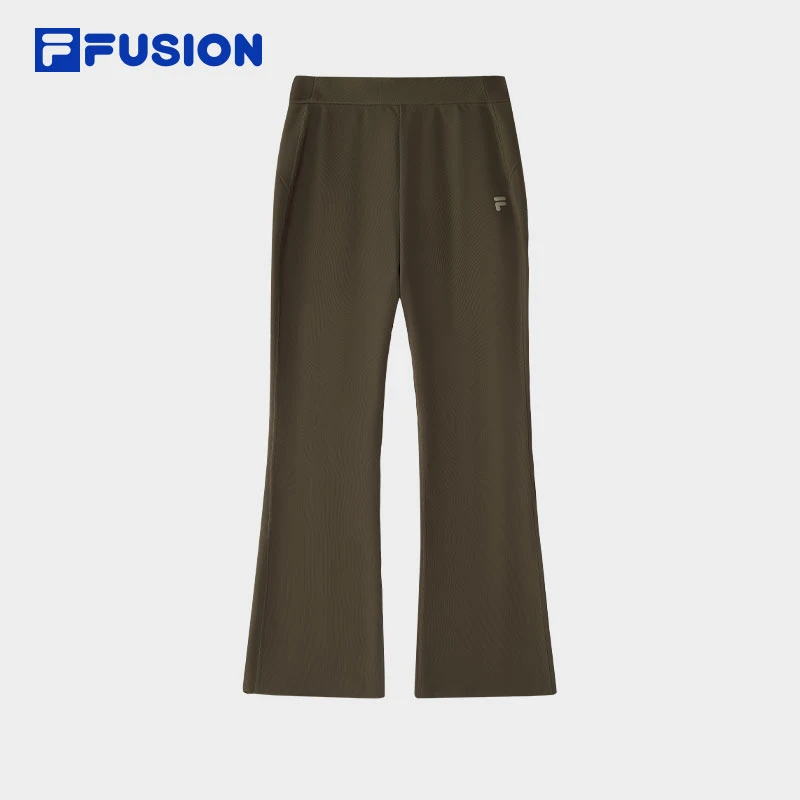 FILA斐乐【显高显腿长】修身显瘦高腰微喇叭长裤女休闲T11W515603F