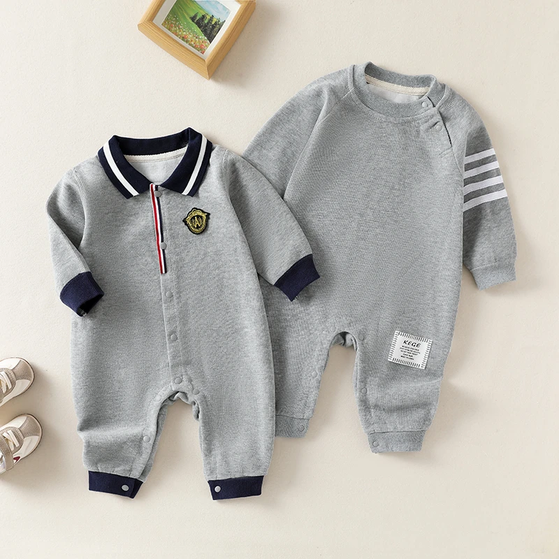 婴儿衣服秋装新生儿男女宝宝春秋外出服洋气幼儿长袖婴儿连体衣