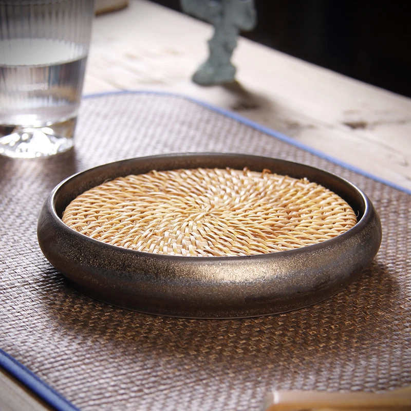 蓄水壶承干泡台壶托陶瓷茶具茶壶紫砂壶养壶托盘干泡盘壶垫茶承垫