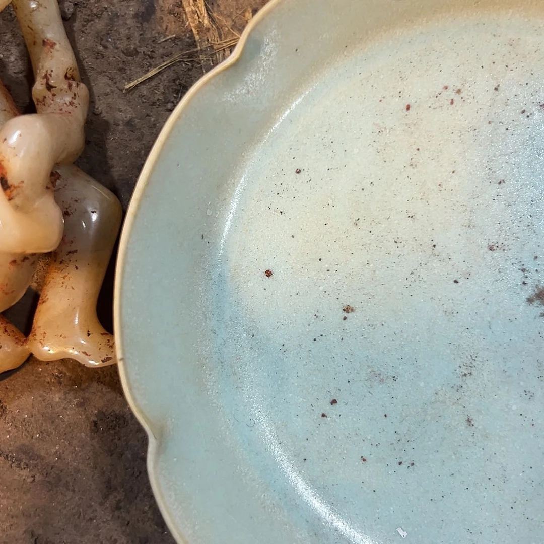 瓷片英****馆五大名窑瓷器摆件瓷片