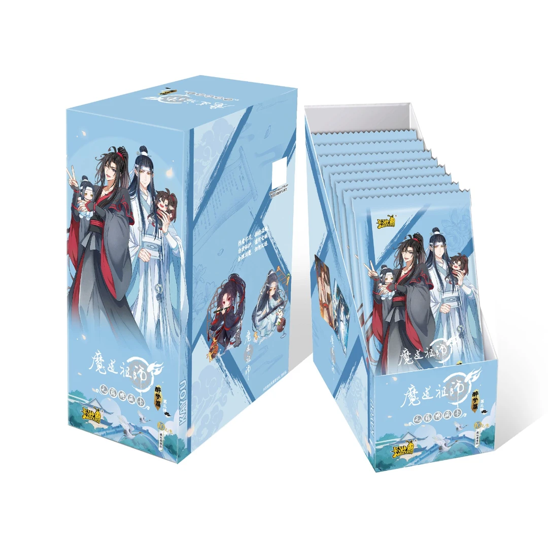 卡游拆盒-丢手绢【魔道祖师动画-醉梦篇-3弹】古风男神卡牌盲盒
