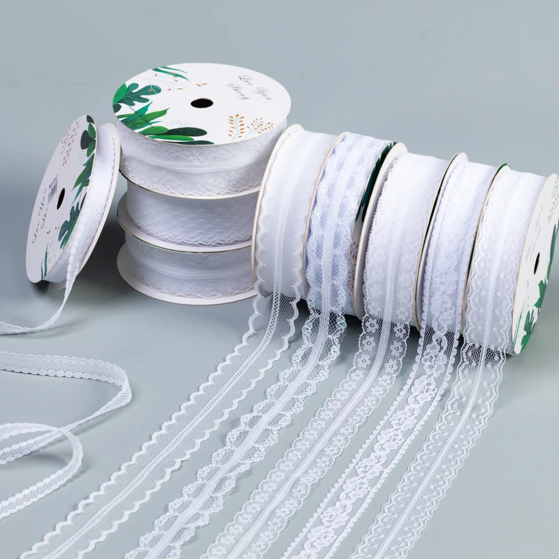 【绿萝】纯白系列蕾丝带  蕾丝花边缎带花束丝带 鲜花包装资材