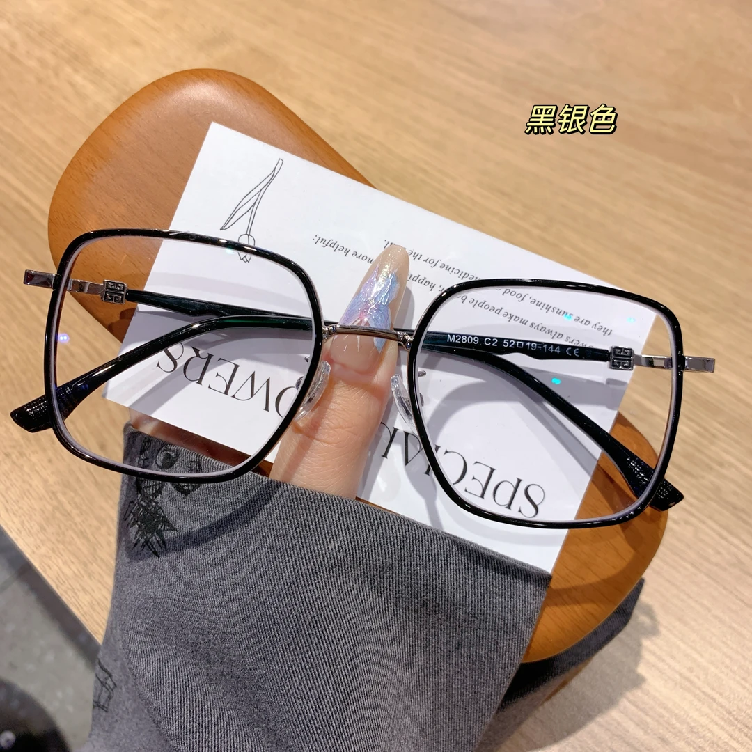 景拓复古原宿风大框大脸显瘦防蓝光手机眼镜架男女学生流行款2809