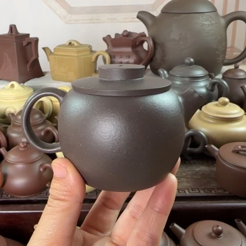 紫砂茶壶天青泥150c c