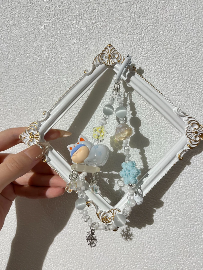 【编号9】莉莉丝雪花小狗潮玩手机壳挂件DIY饰品原创手机链