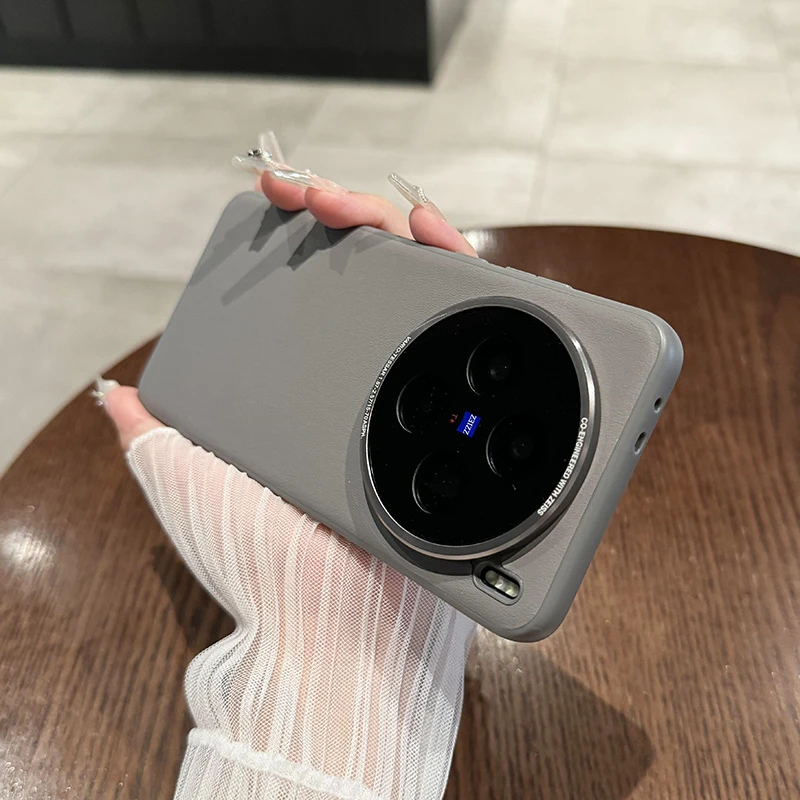 适用于vivox200手机壳新款磨砂皮质x200promini简约高级感