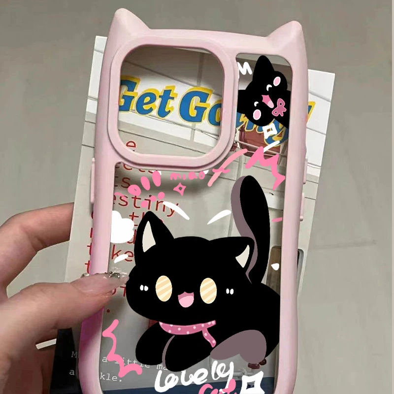 猫耳朵米适用14猫咪手机壳13/12亚力克k706050红米note13/CIVI3小