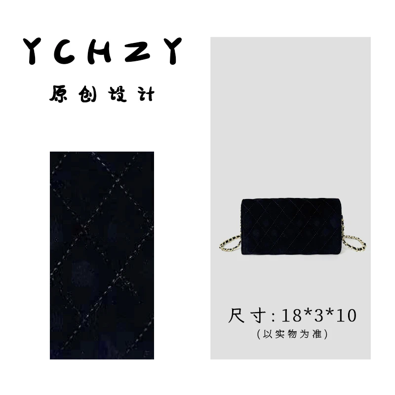 YCHZY.原创设计真皮高走单肩斜挎包  2562黑色
