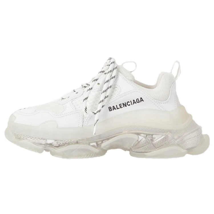 Balenciaga巴黎世家鞋TripleSClearSole织物氧化效果时尚低帮低帮