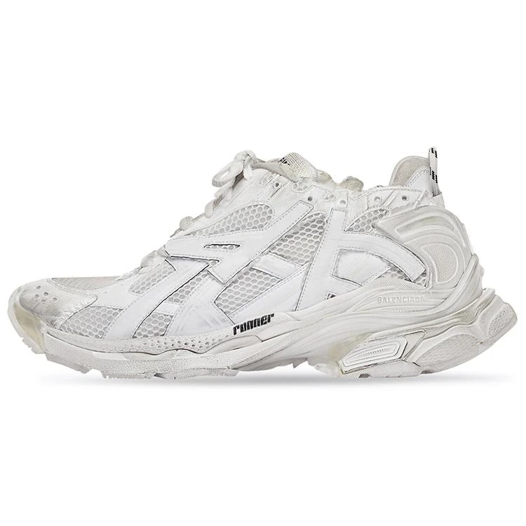 Balenciaga巴黎世家鞋Runner做旧低帮老爹鞋男款白色