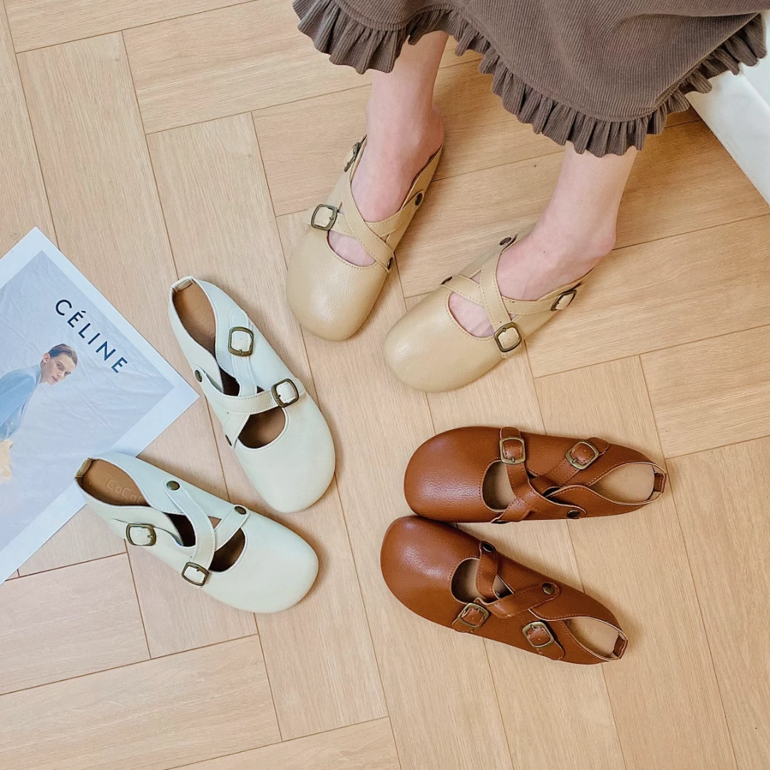 2024新款小皮鞋单鞋拖鞋