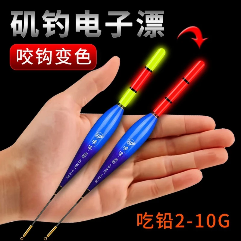 咬钩变色远投矶钓大物夜光漂日夜两用鱼漂加粗醒目电子漂鲢鱅浮漂