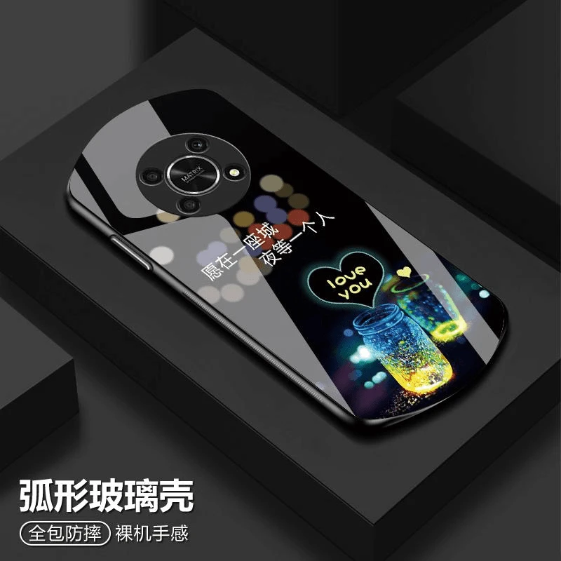 荣耀X30手机壳路途新款弧形玻璃壳全包防摔高颜值时尚保护套